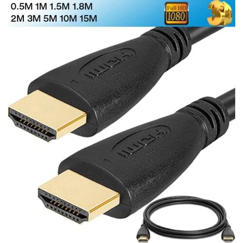 High Speed 1080P HDTV Projector HD to HD Cable V1.4 Connection Lot 0.5M 1M 1.5M 1.8M 2M 3 Meter 5M 10M 15M