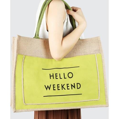 Womens Linen Letter Handbags Luxury Designer Large Capacity Shoulder Bags Crossbody Messenger Tote Clutch Beach Shopping Bags