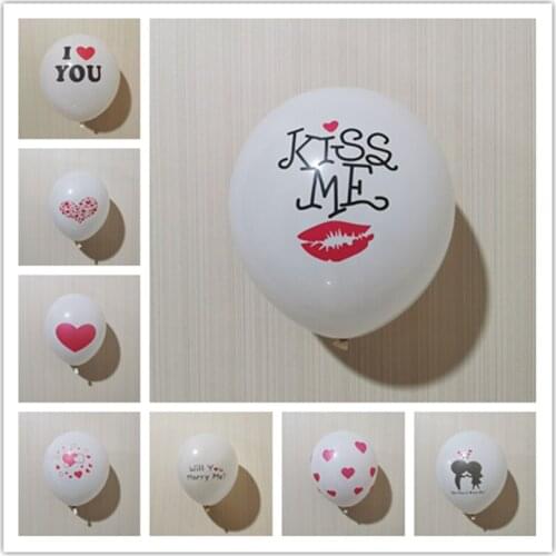 20pcs 12 Inch Printed love I Love You Latex Balloon For Fedding Engagement Scene Wedding Room Decoration