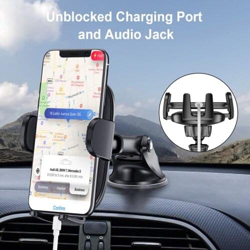 USLION GPS Telefon Mobile Cell Sucker Car Phone Holder Mount Stand Support For iPhone 12 11 8 7 Pro Max X Samsung Xiaomi Huawei