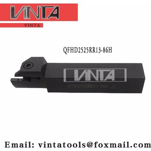 Free shipping QFHD2525RR13-86H cnc cutting tools Surface Grooving tool holder matched inserts ZTHD0504-MG with good quality