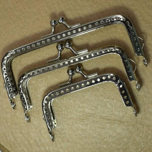 Bronze Square Handle for Bag Purse Case Box Kiss Clasp Lock Purse Frame Partchwork for Bag Cute Women DIY Purse Frame