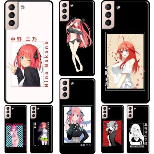 Nakano Nino Gotoubun no Hanayome Cover For Samsung Galaxy S20 FE S8 S9 S10 Plus Note 9 10 Note 20 Ultra S21 Phone Case