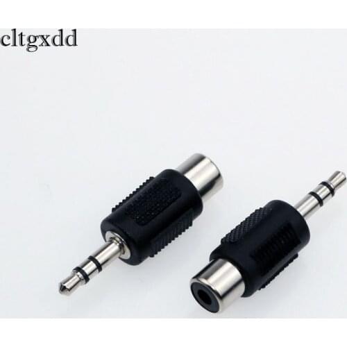Cltgxdd 5pcs-100pcs Jack 3.5mm Dual-channel Turn AV Lotus Audio Adapter 3.5mm Headphong Plug Male To RCA Female Connector