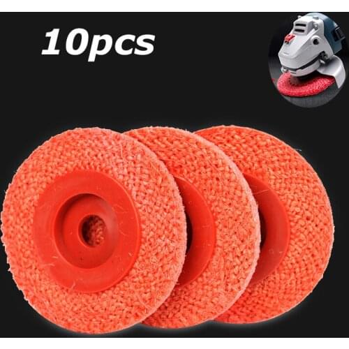10pcs 4'' 100mm Polishing Tool Buffing Grinding Wheel Polisher Disc ,Polishing Wheel Polishing Linen Abrasive Disc