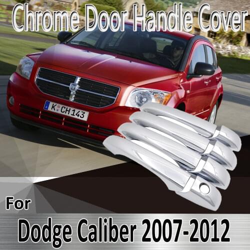 For Dodge Caliber 2007~2012 Luxurious 2008 2009 2010 Styling Stickers Decoration Chrome Door Handle Cover Refit Car Accessories