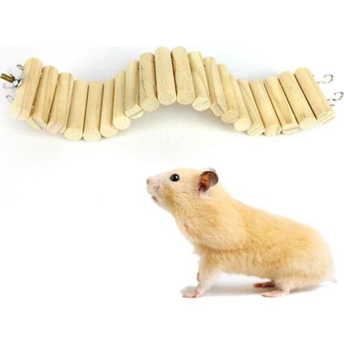 Pet Hamster Toy Creative Hamster Cage Hanging Bridge Toy With Rotary Stairs Small Animal Squirrel Rats Exercise Activity Toys