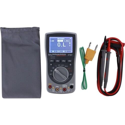 ET827 2 in 1 High Definition Screen 40Mhz 200Msps Handheld Tester Digital Multimeter Oscilloscope