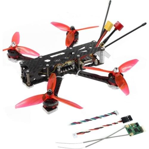 JMT F220 220mm Wheelbase 3-4S 5inch FPV Racing Drone with Razer Micro 1200TVL Camera 7-10 Minutes Flight Time RC Quadcopter