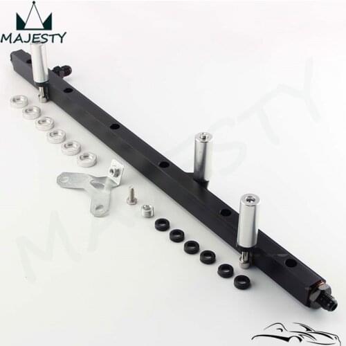 RACING Fuel Rail Kit for Supra Aristo JZA80 2JZ Turbo UPGRADE 92-02 BLCAK
