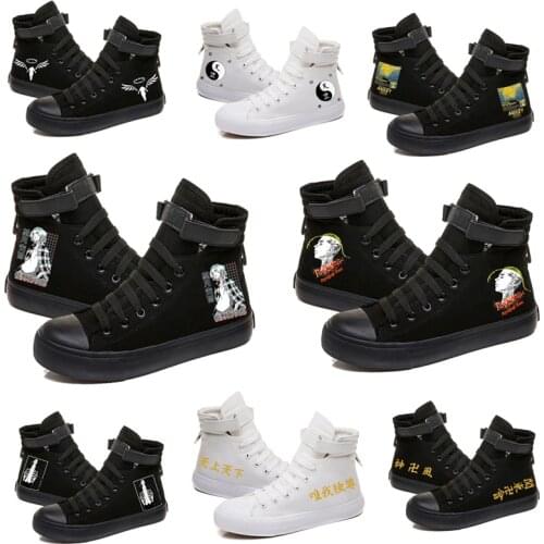 Funny Friend Mikey Sano Manjiro Draken Ryuguji Ken Sneaker Harajuku Tokyo Revengers Print Casual College Style Shoes