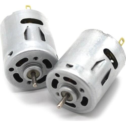 Micro 365 DC Electric Motor DC 6V-14V 12V Round 7000RPM Carbon Brush for DIY Small Electric Hair Dryer Handmade Toy Accessories