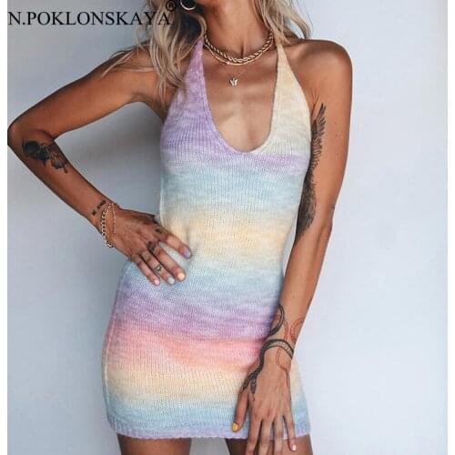 Летние трикотажные платья N.POKLONSKAYA China At AliExpress