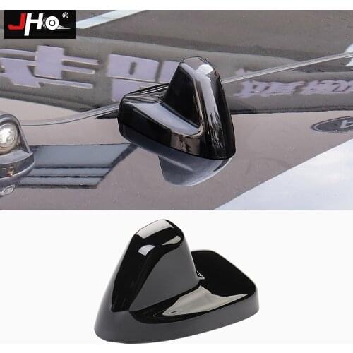 JHO Car Shark Fin Antenna Cover Cap Overlay For Ford F150 2015-2018 Raptor Limited XLT 2016 2017 Lariat Platinum Accessories