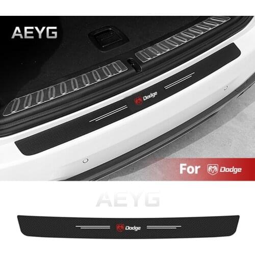 Car Trunk Carbon Fiber Sticker For Dodge Charger Challenger Caliber RAM1500 2020 Decals Vinyl Auto Automotive Goods Accessories