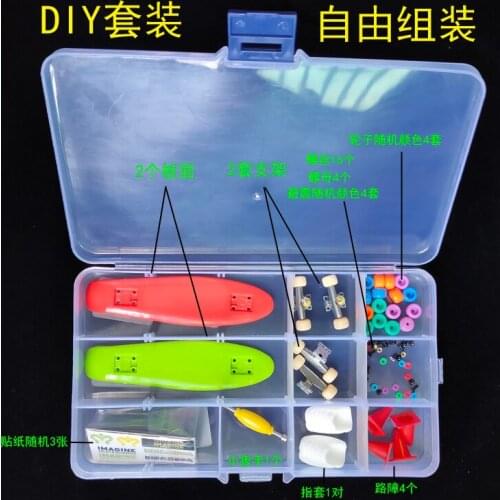 New combination 2pc/set Basic Zinc alloy Fingerboard Professional Finger SkateBoard Wood Fingerboars With Bearings Wheel Tape