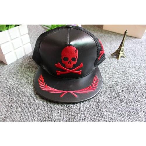 New tide summer Street casual skull hat fashion men and women couple hip hop hat net hat wholesale