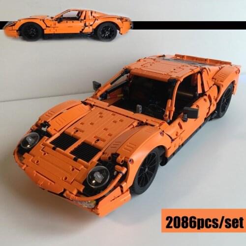2020 New Miura SV - 20001 B Model Super Racing Car Model Fit Technic MOC-47261 Building Blocks Bricks Car Toys Gifts