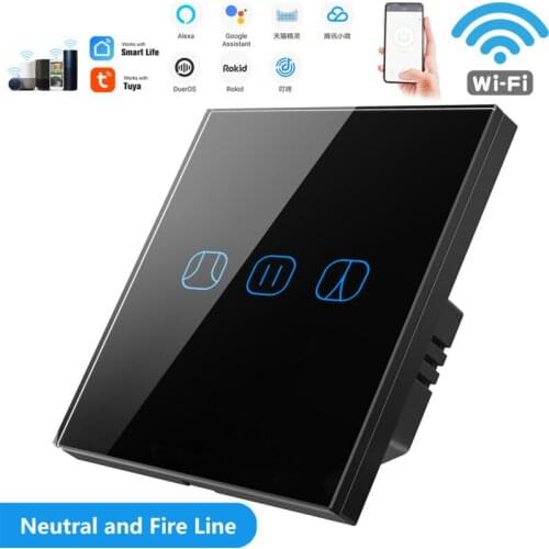 Tuya Smart Life WiFi Curtain Switch For Roller Shutter Blind Electric Motorized Blinds Motor Google Home Amazon Alexa Smart Home