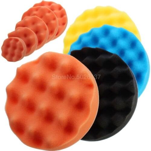 Buffing Sponge Polishing Pad Hand Tool Kit For Car Polisher Beauty Set Waxing Rubbing Ruber Scouring Power Scrub All Purpose