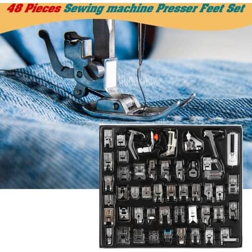 Professional 48pcs Sewing Machine Presser Foot Press Feet Sewing Machines Kit For Brother Singer etc