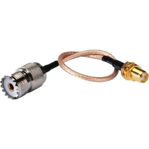 GTBL handheld antenna Cable Adapter for UHF Base and Mobile Antennas - SMA Female to UHF SO-239 Female Connectors
