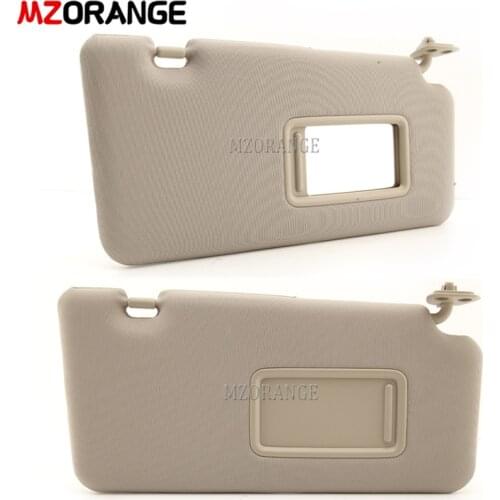 MZORANGE Sun Visor For Nissan Tiida 2005 2006 2007 2008 2009 2010 Interior Front Windscreen Panel Sunvisor with Makeup Mirror