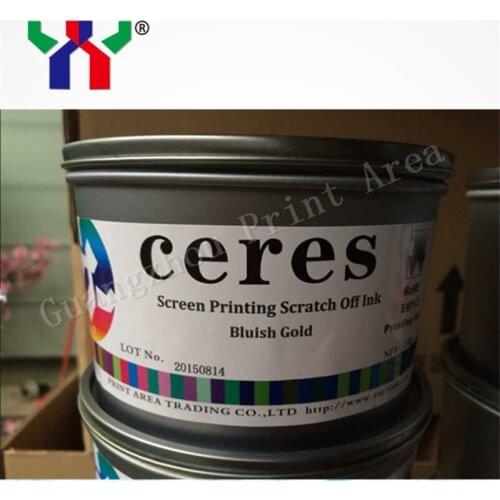 5 kg Screen Printing Scratch Off Ink for Coated Paper,Black,1kg/can,Deliver to Russia