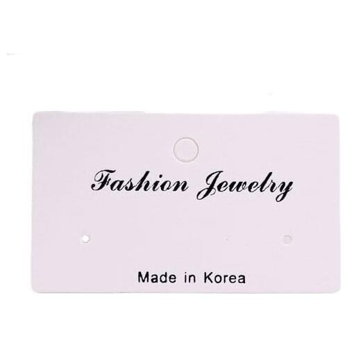 Jewelry Packaging Earings Display Cards Rectangle Beige Ear Ornament Paper Jewelry Ear Clip/Studs Earings Cards