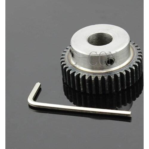 1pcs 1M40T 6.35/12.7/6/8/10/12/14/15/16/17/20mm Bore Hole 10mm Width 40 Teeth 1 Module Motor Metal Gear Wheel Top Screw