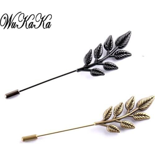 2020 Creativity Alloy Metal Tree Leaf brooch for mens suit fashion High grade Brooches and Pins Fathers day gifts Men Jewelry