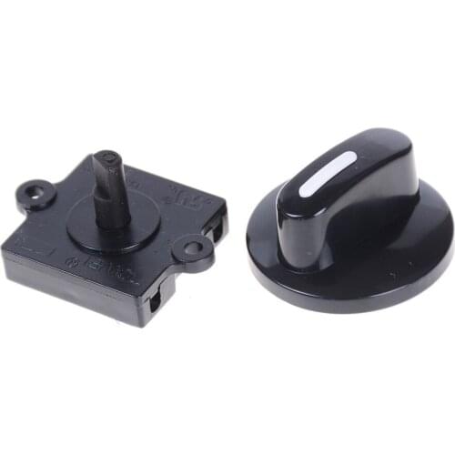 3 Way 4 Position Selector Rotary Switch For Fan 13A 120VAC With Knob Switch