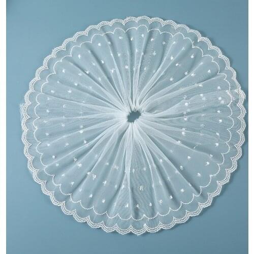 30Yards Trim Ribbon Sewing Fabrics 18cm 20cm Wide Apparel Lace Applique Accessories Embroidery