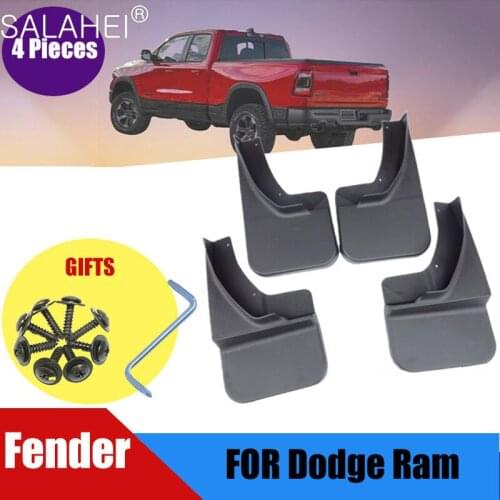 4 Pcs Car Front Rear Mud Guards For Dodge Ram 2008-2019 New Splash Guard Mud Guards Mud Flaps Fender Car Styling Auto Accessorie