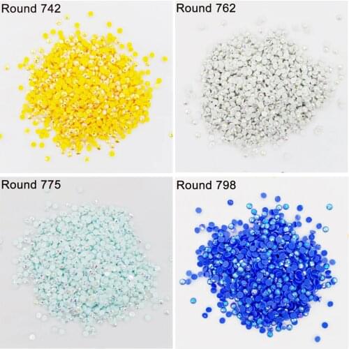 5200 AB Stone Round Drills For DIY Diamond Painting Embroidery Rhinestone Colorful Mosaic Many Color