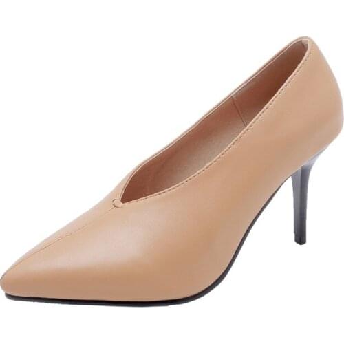 Big Size ladies high heels women shoes woman pumps Women with pointed stilettos and high heels