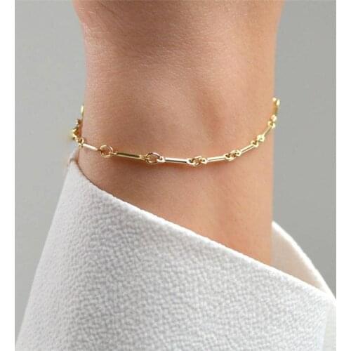 14K Gold Filled Chain Bracelet Handmade Jewelry Boho Charms Bracelets Vintage Bridesmaid Gift Women Jewelry Anklets for Women