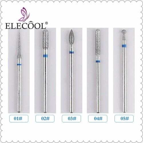 ELECOOL 5/1PCS 5 Styles Professional Nail Drill Bit Cutter Grinding Tungsten Steel Polishing Milling Pedicure Lime A Ongle Saws
