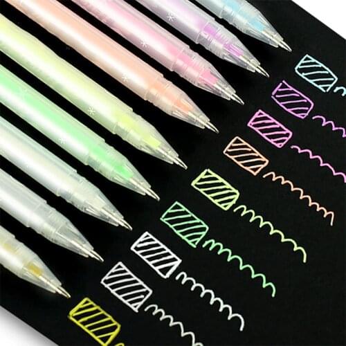 Gelly Roll Classic Highlight Gel Ink Pens Bright White Pen Marker Colored Highlighting Fluorescent Color School Supplies Kawaii