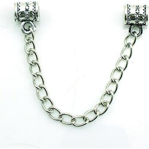 JINGLANG Fashion Infinity Chain Metal Long Cylinder Clasp Europe Brand DIY Bracelets Jewelry Findings