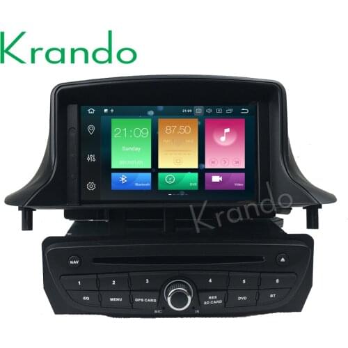 Krando Android 9.0 7'' 32GB ROM car radio for Renault Megane 3 gps navigation player Steering wheel control wifi dab