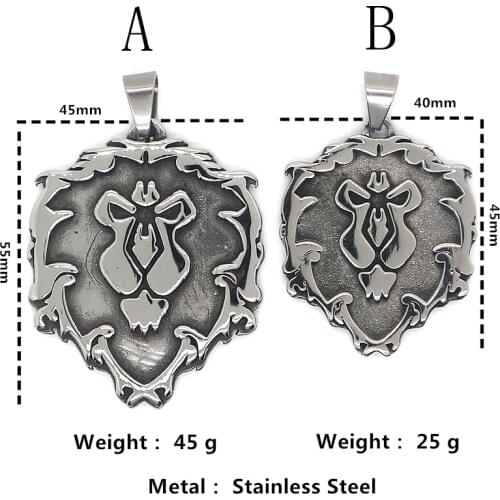 Unisex 316L Stainless Steel Cool WOW Dota Pendant Newest Free Chain