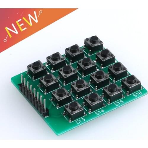 8pin 4x4 Micro Switch Matrix 16 Keys Button Keypad Keyboard Breadboard Module MCU for arduino Diy Kit