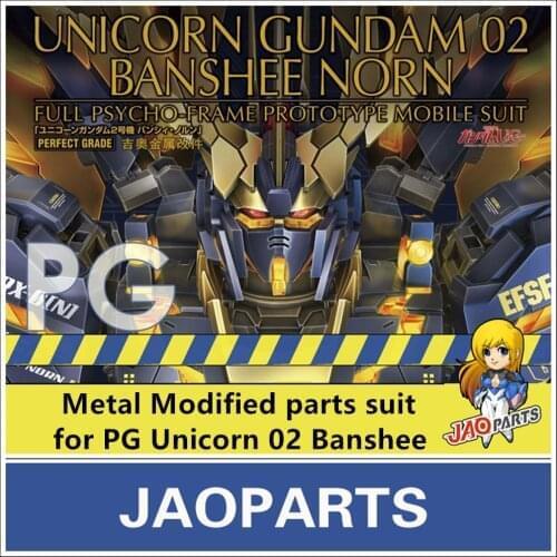 JAOparts Metal Modified parts set for Bandai PG 1/60 RX-0 Unicorn 02 Gundam Banshee
