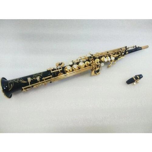 New High Quality Soprano Saxophone Straight Soprano Sax Model Black Saxophone Mouthpiece And Case Free