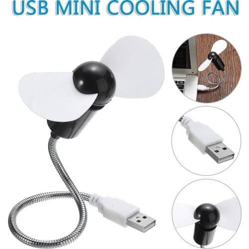 1pc Cooling Fan Portable Flexible USB Mini Cooler Cooling Fan For Laptop Desktop Cooling Fan For Home Supplies