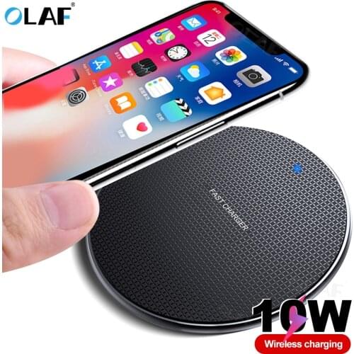 Olaf Wireless Charging Adapter For iphone 11 Pro 8 10W Fast Wireless Charger Charge For Samsung S10 S9 Plus Qi Charger induction