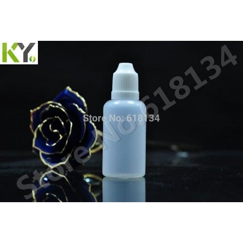 Wholesale DHL Free shipping 200pieces/ lot 30 ml PE dropper bottle, childproof bottle