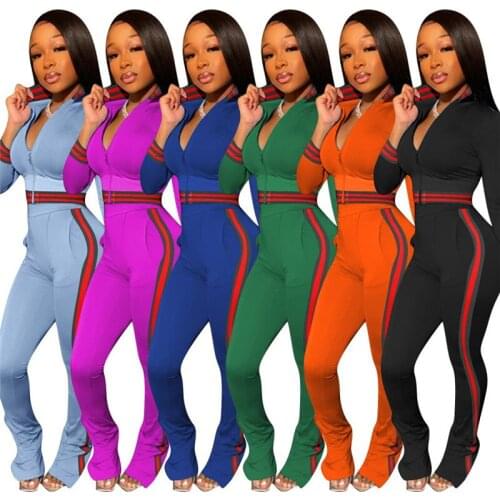 New Arrival 2020 Autumn Winter Fashion Ribbon Thread Two Piece Set Women Coat Top & Pants 2 Piece Womens Outfits Plus Size 3XL