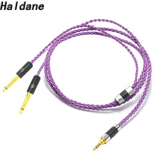 Haldane HIFI Silver Plated Headphone Upgrade Cable for Meze 99 Classics Focal Elear T1P T5P t1 MDR-Z7 D600 D7100 Headphones